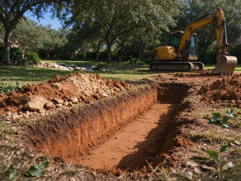 Shallow trench side profile in Frisco, Texas